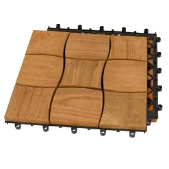 Teak Deltaplattan 30x30 Typ I