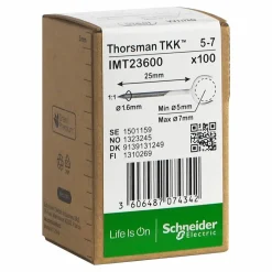 Thorsman TKK Pulverlackerade med Inbyggd Stålspik för Rund Kabel