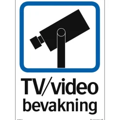 Tv/videobevakning 210x297 mm Plast