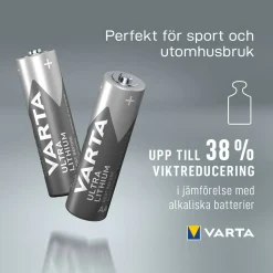 Ultra Litium LR06/AA 4-Pack