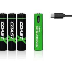 Uppladdningsbara AAA 1,5V 750 mAh 4-pack inkl Laddningskabel
