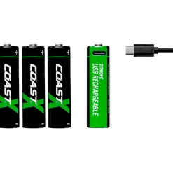 Uppladdningsbara AA 1,5V 2400 mAh 4-pack inkl Laddningskabel