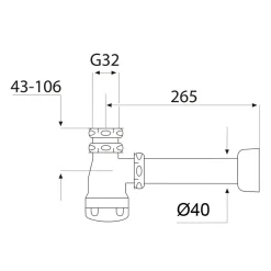Vägg G32xØ40