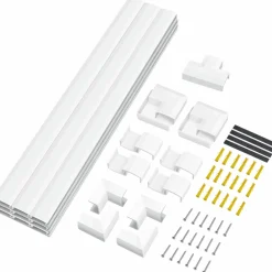 Vit Väggmonterad Kit 67 Delar för Hem och Kontor