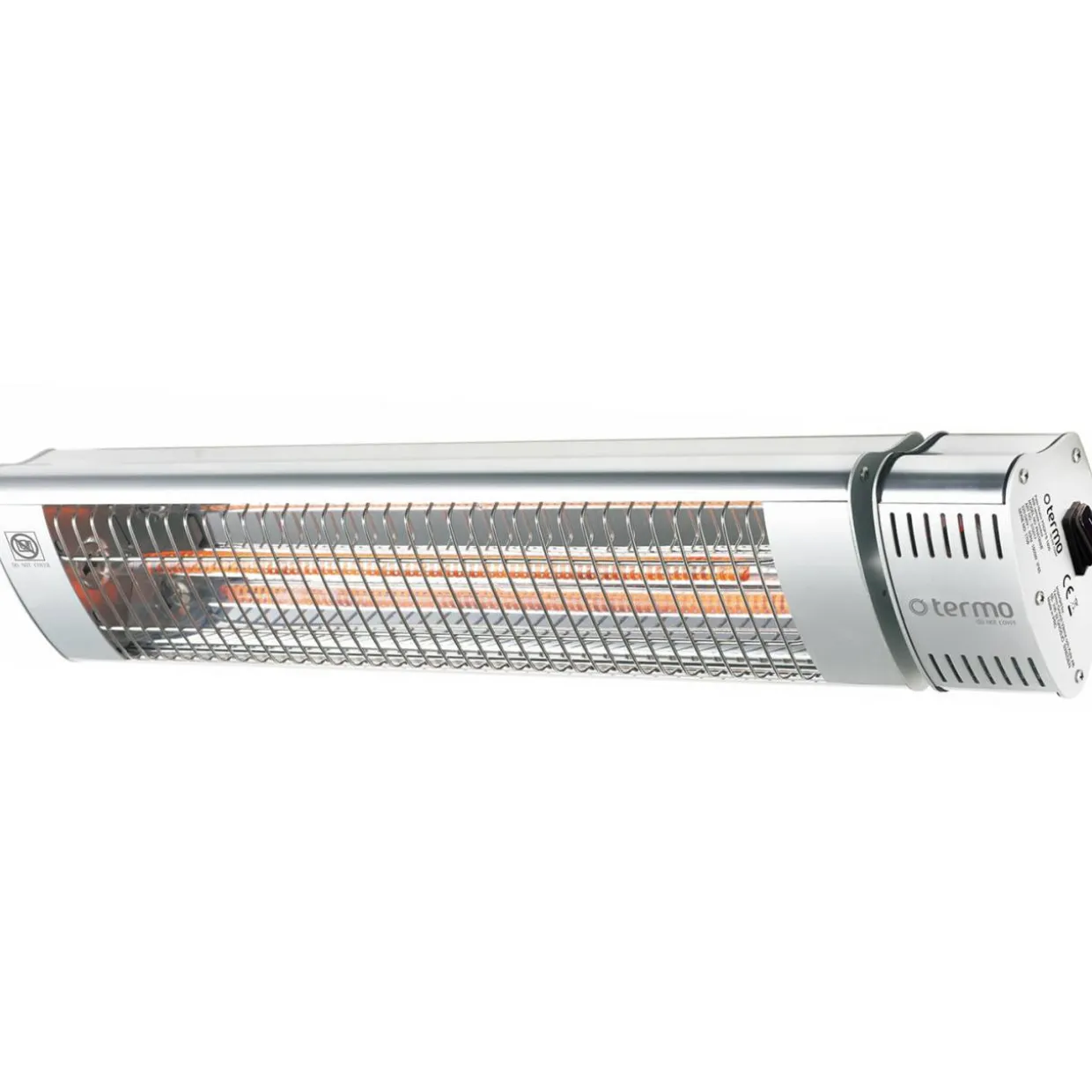 1800W Proffs Hängande Terrassvärmare med Fjärrkontroll, Aluminium
