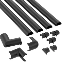 20x10mm Självhäftande Svart för Kabelordning