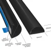 50x25mm Svart Självhäftande för Kabelhantering